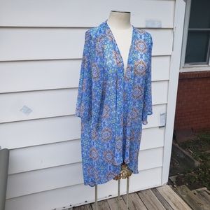 Chiffon Light Weight Kimono Over Piece